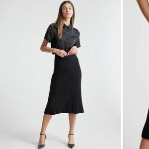 Quince Mongolian Cashmere Midi Skirt